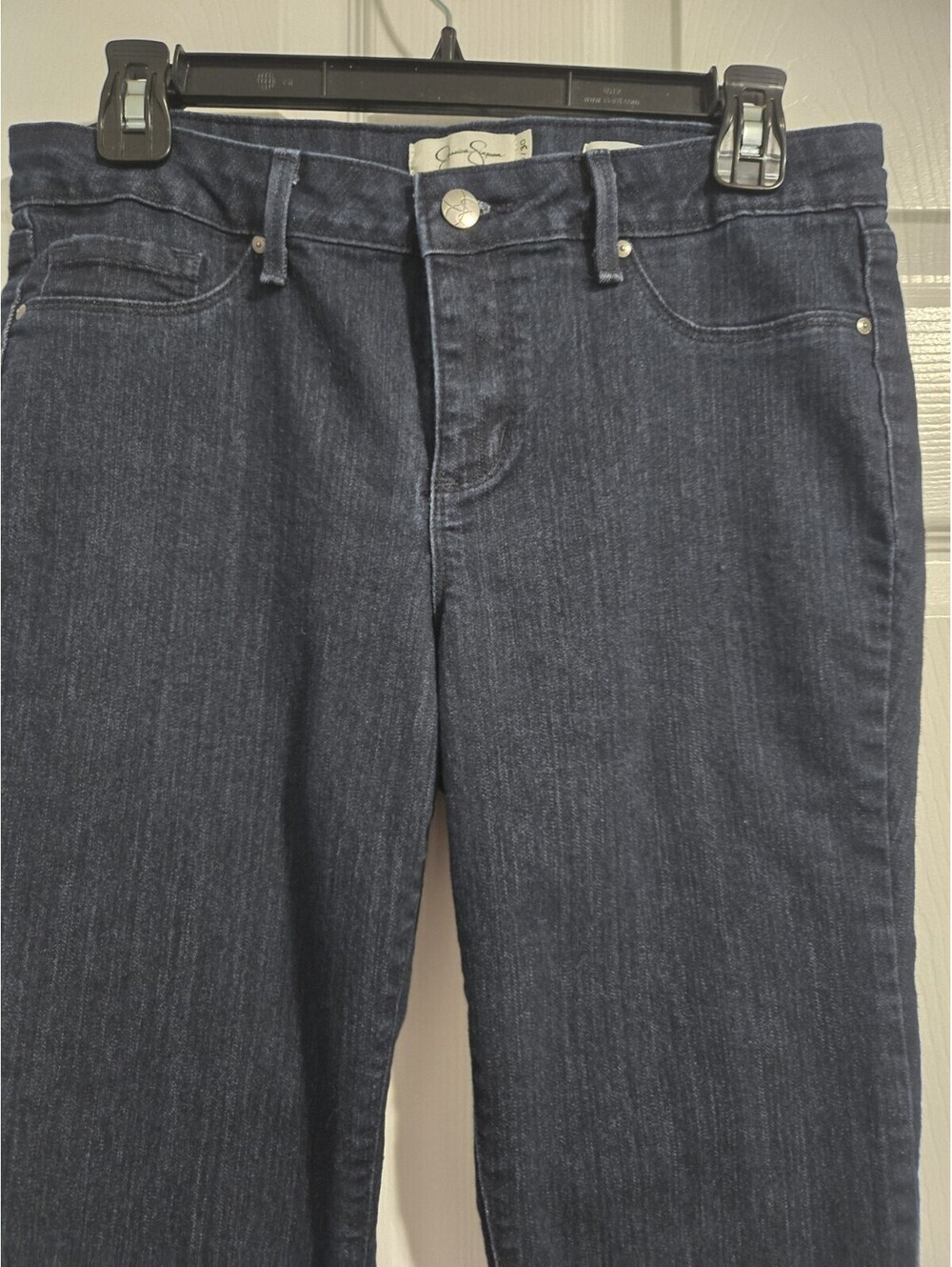 Jessica Simpson Kiss Me Super Skinny Jeans Womens Size 10 / 30 Dark Wash Stretch - Picture 5 of 15